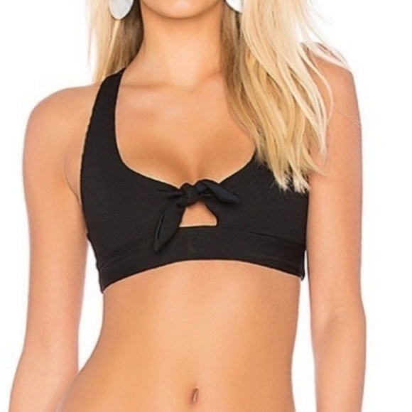 NWOT L*Space Tara Ribbed Bikini Top - Picture 2 of 8